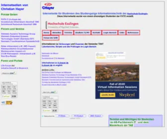 Chayer.de(Internetseiten von Christian Hayer) Screenshot
