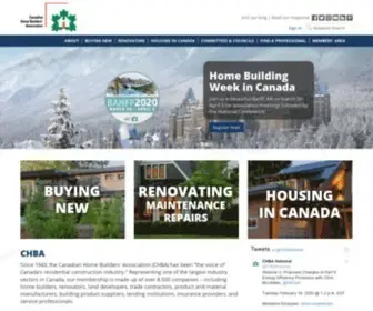 Chba.ca(Canadian Home Builders' Association (CHBA)) Screenshot