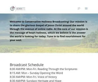 Chbonline.org(Conservative Holiness Broadcasting) Screenshot