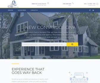 CHbtitle.com(Custom Home Builders Title) Screenshot