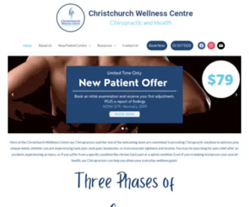 CHChwellness.co.nz(Best Chiropractor Christchurch NZ) Screenshot