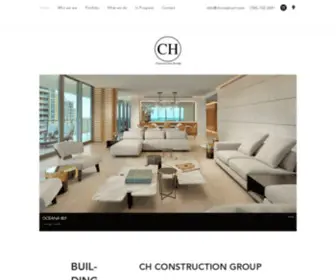 Chconstruct.com(CH Construction Group) Screenshot