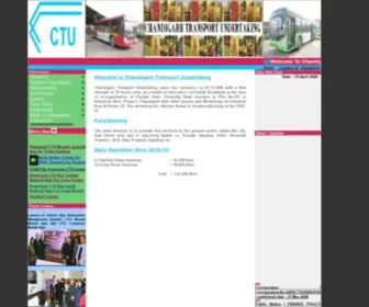 CHDctu.gov.in(Chandigarh Transport Undertaking) Screenshot