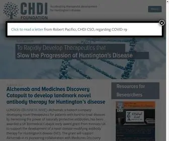 Chdifoundation.org(CHDI Foundation) Screenshot