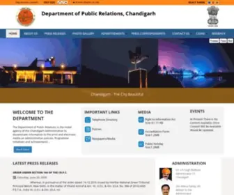 CHDPR.gov.in(Department of Puplic Relations) Screenshot