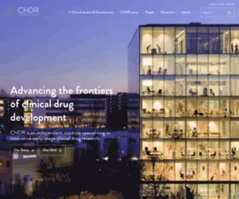 CHDR.nl(Early clinical drug research) Screenshot