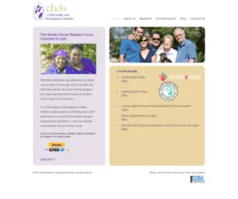 CHDstudies.org(Child Health and Development Studies) Screenshot