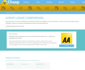 Cheap-Bank-Loan.co.uk(Cheap Loans Compared by) Screenshot