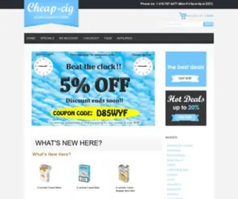 Cheap-Cig.com(Cheap cigarettes store offers discount tax free cigarettes online) Screenshot