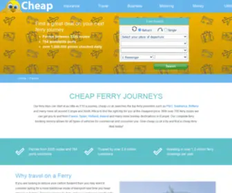 Cheap-Ferries.co.uk(Cheap Ferry Journeys around Europe) Screenshot