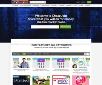 Cheap-Jobs.com(Things people do for money) Screenshot