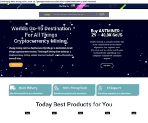 Cheap-Mining.com(Cheap Mining platform) Screenshot