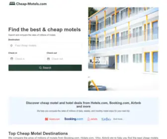 Cheap-Motels.com(Cheap Motels & Hotels from $9/night) Screenshot