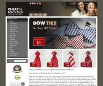 Cheap-Neckties.com(Cheap silk ties and bow ties. Cheapest prices on the Internet for) Screenshot