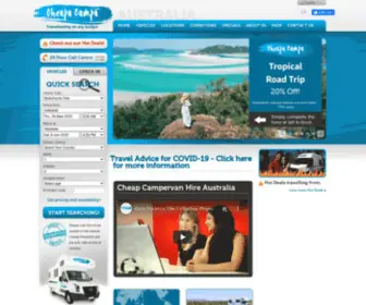 Cheapacampa.com.au(Cheap Campervan & Motorhome Rentals) Screenshot