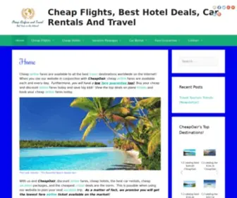 Cheapairfareandtravel.com(Cheap Airline Fares) Screenshot