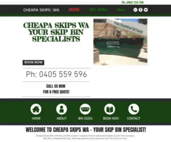 Cheapaskipswa.com.au(Cheapa Skips WA) Screenshot