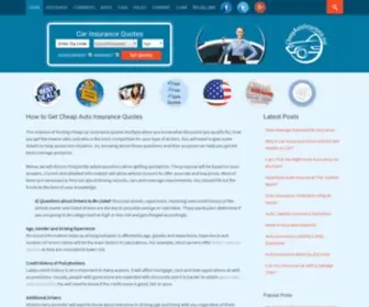 Cheapautoinsurance.net(How to Get Cheap Auto Insurance Quotes) Screenshot