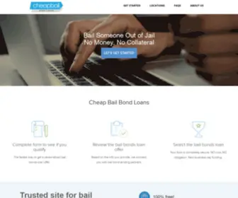 Cheapbailbondloans.com(BEST BAIL BOND LOANS & PAYMENT PLANS) Screenshot