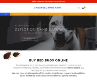 Cheapbedbugs.com(Buy Bed Bugs) Screenshot