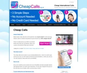 Cheapcalls.org.uk(Cheap Calls to South Africa 2p per min) Screenshot