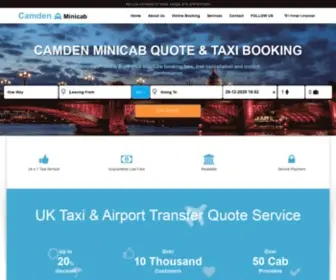 Cheapcamdenminicab.co.uk(Camden Minicab) Screenshot