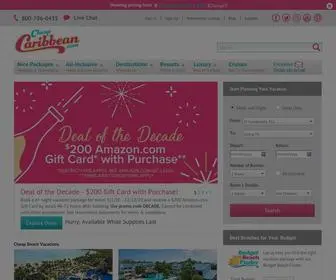Cheapcaribbean.com(Caribbean & Mexico Vacation Packages) Screenshot