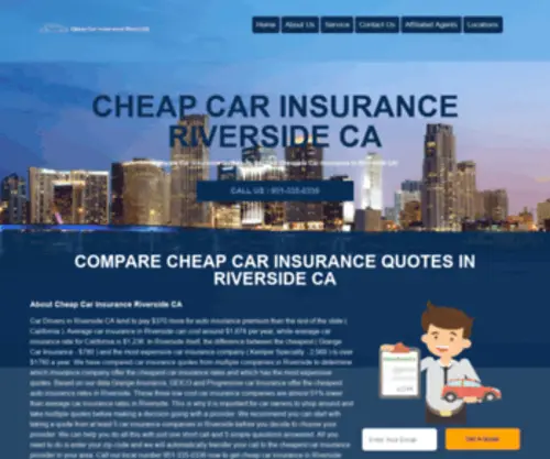 Cheapcarinsuranceriverside.com(Just another WordPress site) Screenshot