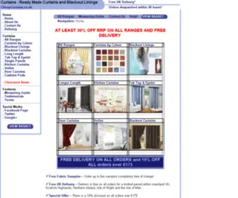 Cheapcurtains.co.uk(Cheap Curtains) Screenshot