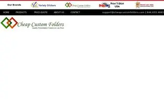 Cheapcustomfolders.com(Cheap Custom Folders) Screenshot