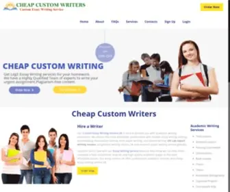 Cheapcustomwriters.com(Cheap Custom Writers) Screenshot