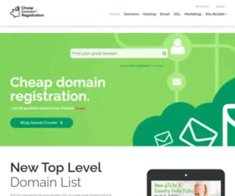 CheapDomainregistration.com($8.99 Cheap Domain Registration) Screenshot