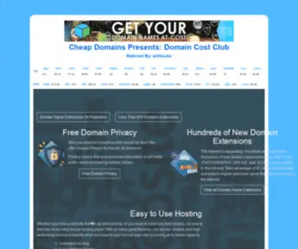 CheapDomains.ws(Cheap Domain Names) Screenshot