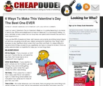 Cheapdude.com(Toronto restaurant reviews) Screenshot