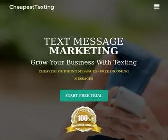 Cheapesttexting.com(#1 Text Message Marketing Service) Screenshot