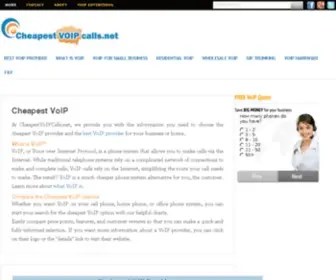 Cheapestvoipcalls.net(Cheapest VOIP Calls) Screenshot
