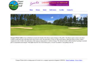 Cheapestwintergolf.co.uk(Cheapest Winter Golf in Murcia) Screenshot