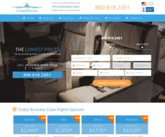 Cheapfirstclass.com(Cheap First & Business Class Flights) Screenshot