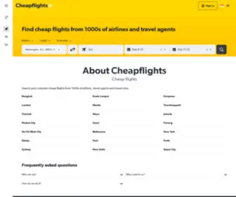 Cheapflights.com.sg(Cheap Flights SG) Screenshot