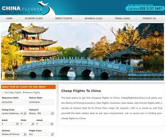 Cheapflightstochina.co.uk(Cheap Flights to China from UK) Screenshot