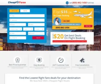 Cheapflyfares.us(Cheap Flights) Screenshot