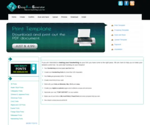 Cheapfontgenerator.com(Font Generator) Screenshot
