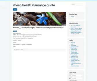 Cheaphealthinsurancequotes.net(Cheap health insurance quote) Screenshot