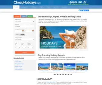 Cheapholidays.com(Compare Cheap Holidays from Top Holiday Companies) Screenshot