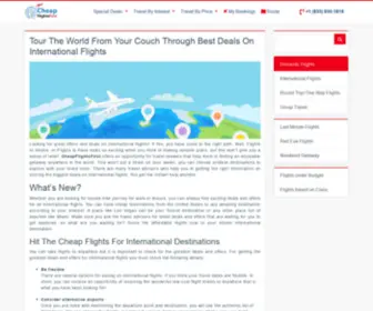 Cheapinternationalflights.net(Cheapest international airfares from Cheap International Flights Network) Screenshot