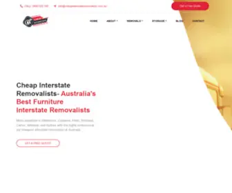 Cheapinterstateremovalists.com.au(Cheap Interstate Removalists) Screenshot