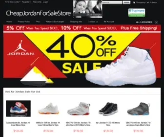 Cheapjordanforsalestore.com Screenshot