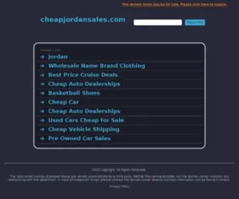 Cheapjordansales.com(Cheap Air Jordan Shoes Online For Sale) Screenshot