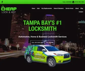 Cheaplockandkey.com(Tampa Bay's #1 Locksmith) Screenshot