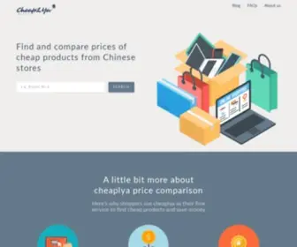 Cheaplya.com(Find and compare products from Chinese stores) Screenshot